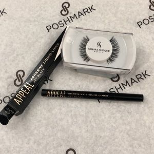 Adhesive Liquid Liner and faux mink lashes